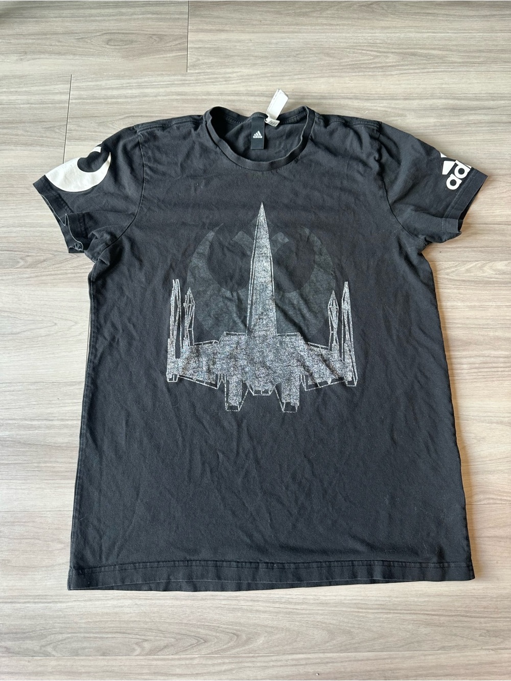 Adidas Star Wars X-Wing Fighter t-shirt Men’s Large Black